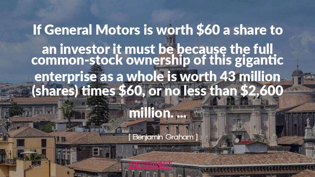 General Motors quotes by Benjamin Graham