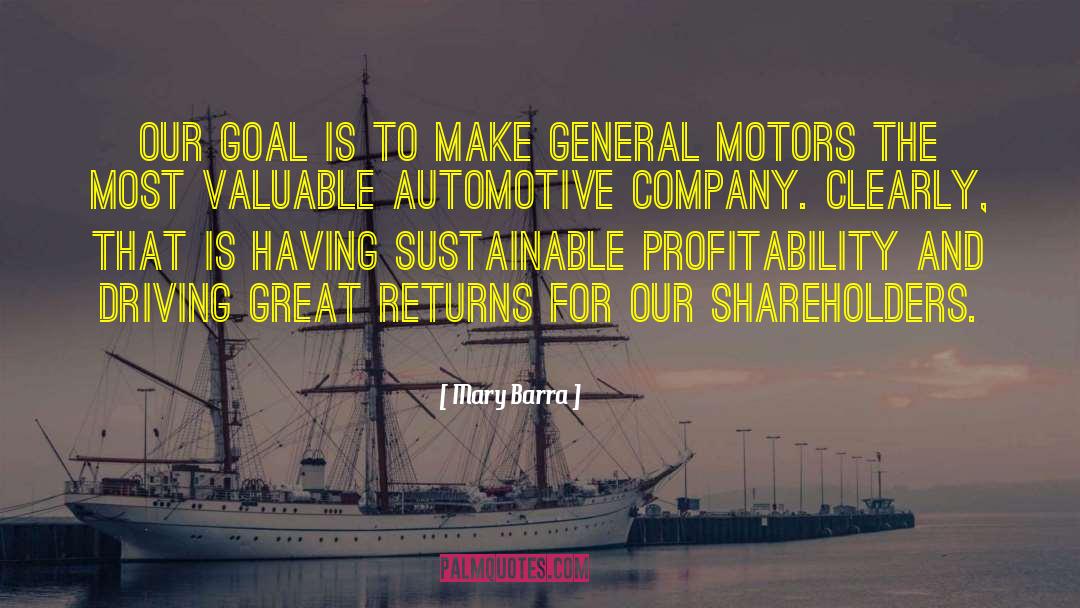 General Motors quotes by Mary Barra