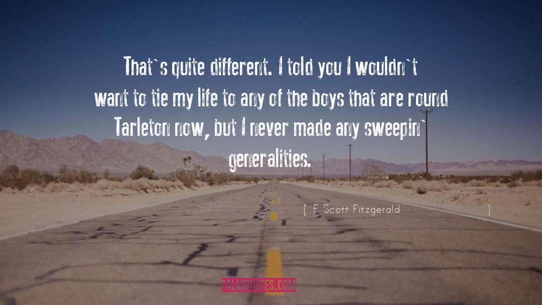 Generalities quotes by F Scott Fitzgerald