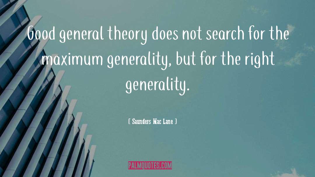 Generality quotes by Saunders Mac Lane