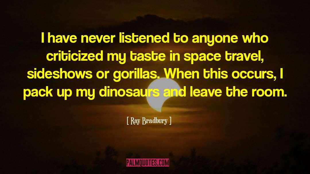 Generality Travel quotes by Ray Bradbury