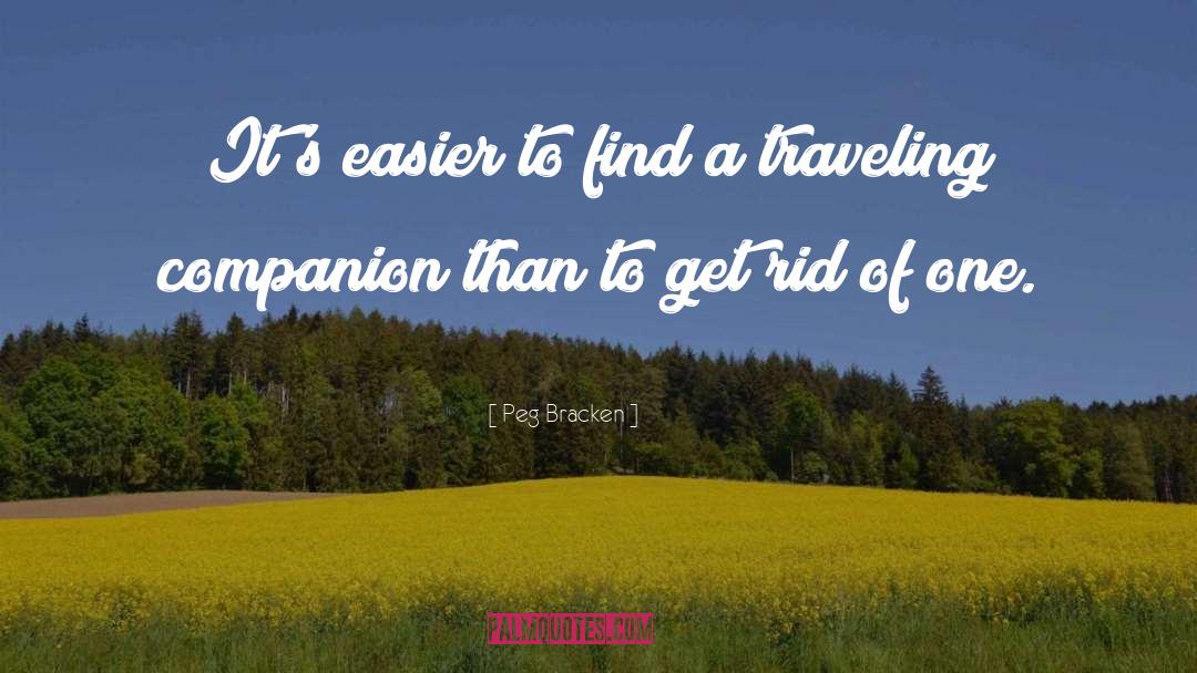 Generality Travel quotes by Peg Bracken