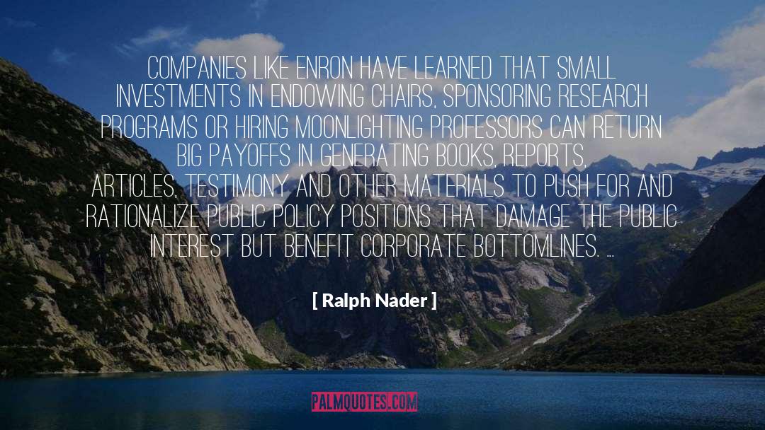 Generating quotes by Ralph Nader