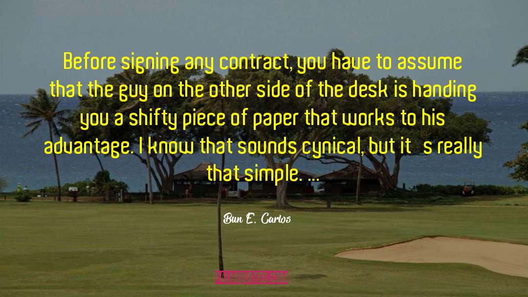 Generational Contract quotes by Bun E. Carlos