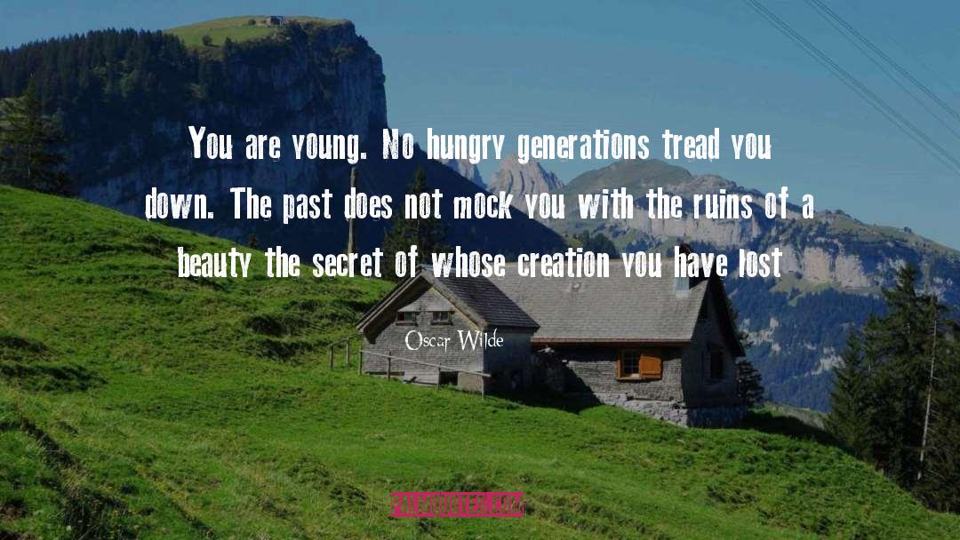 Generations quotes by Oscar Wilde