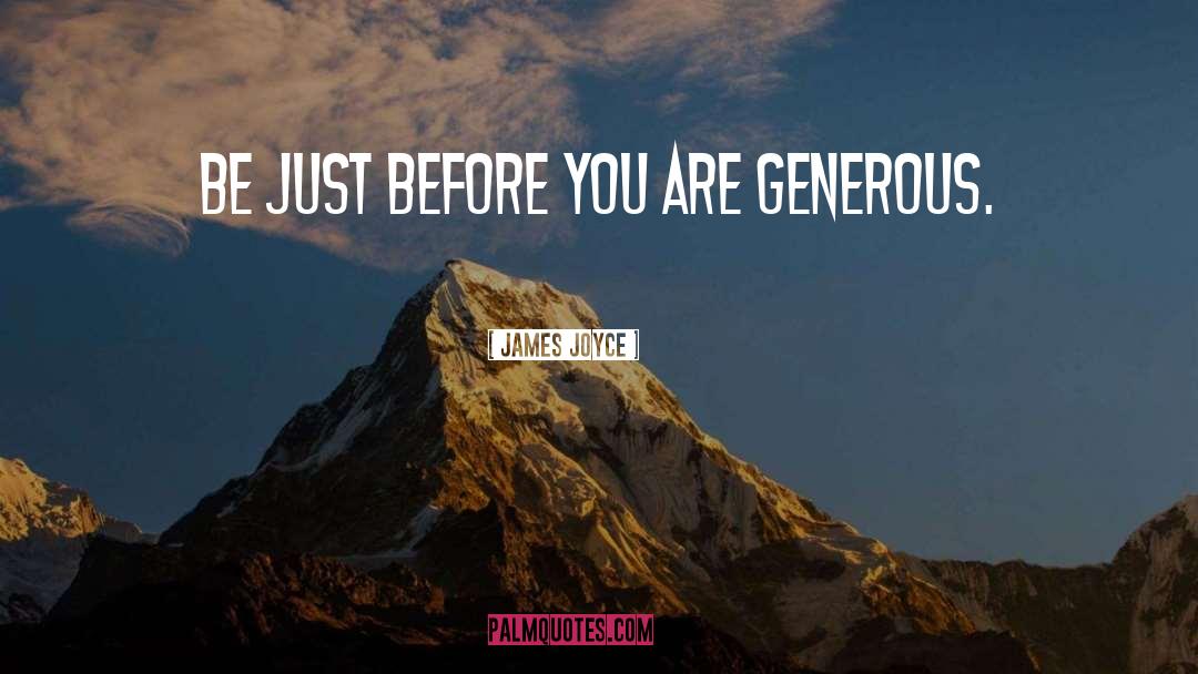 Generocity quotes by James Joyce