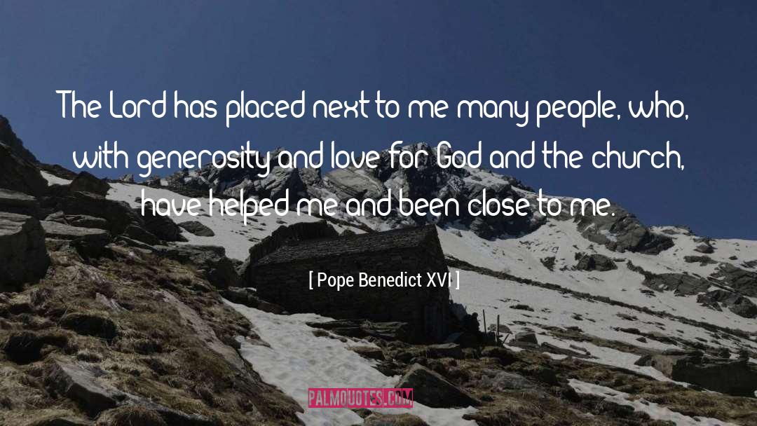 Generosity quotes by Pope Benedict XVI