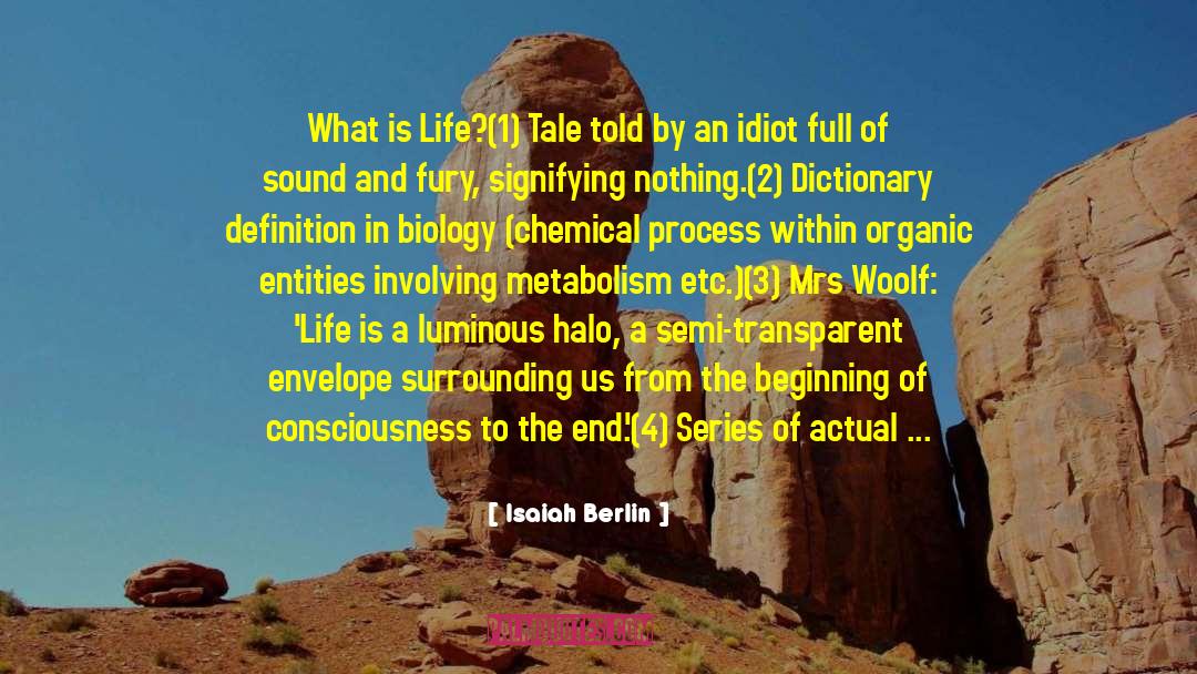 Genesis 1 12 quotes by Isaiah Berlin
