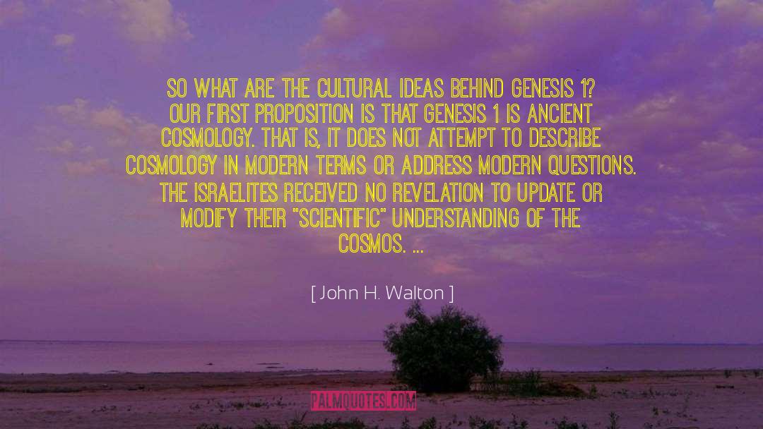 Genesis 1 quotes by John H. Walton