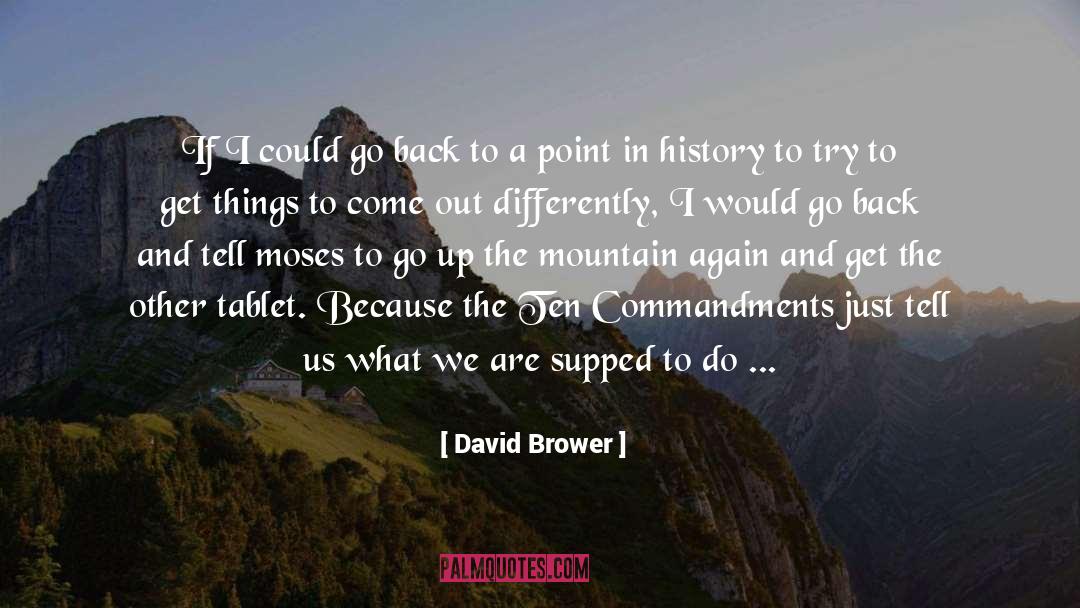Genesis 1 quotes by David Brower