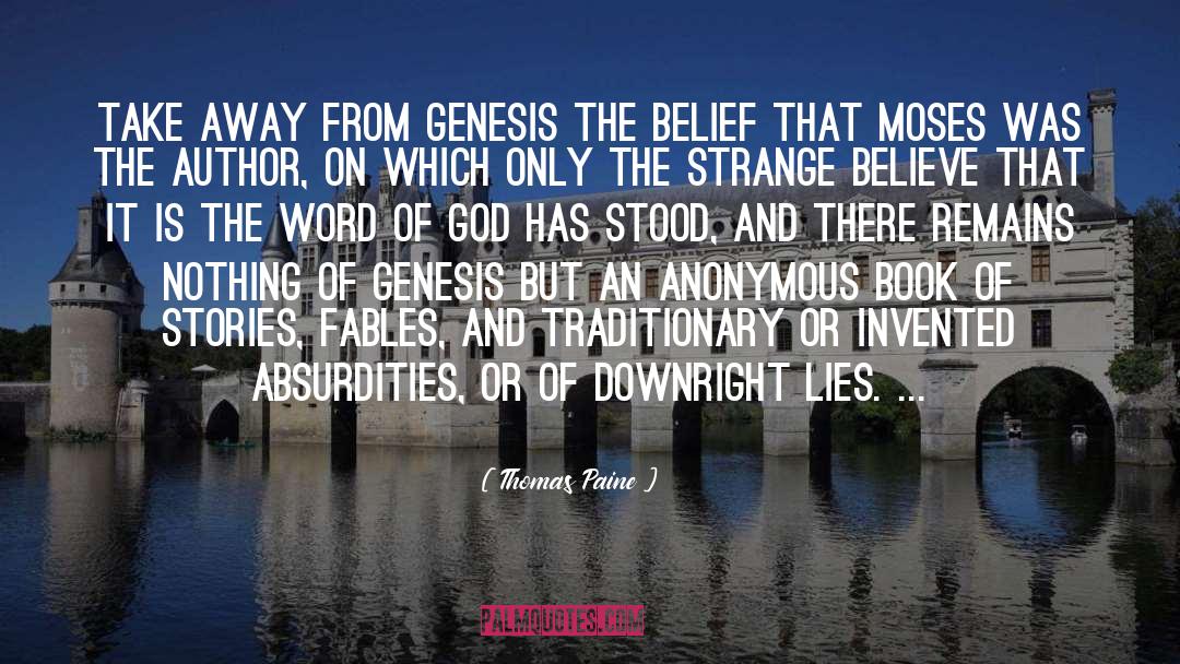 Genesis 1 quotes by Thomas Paine