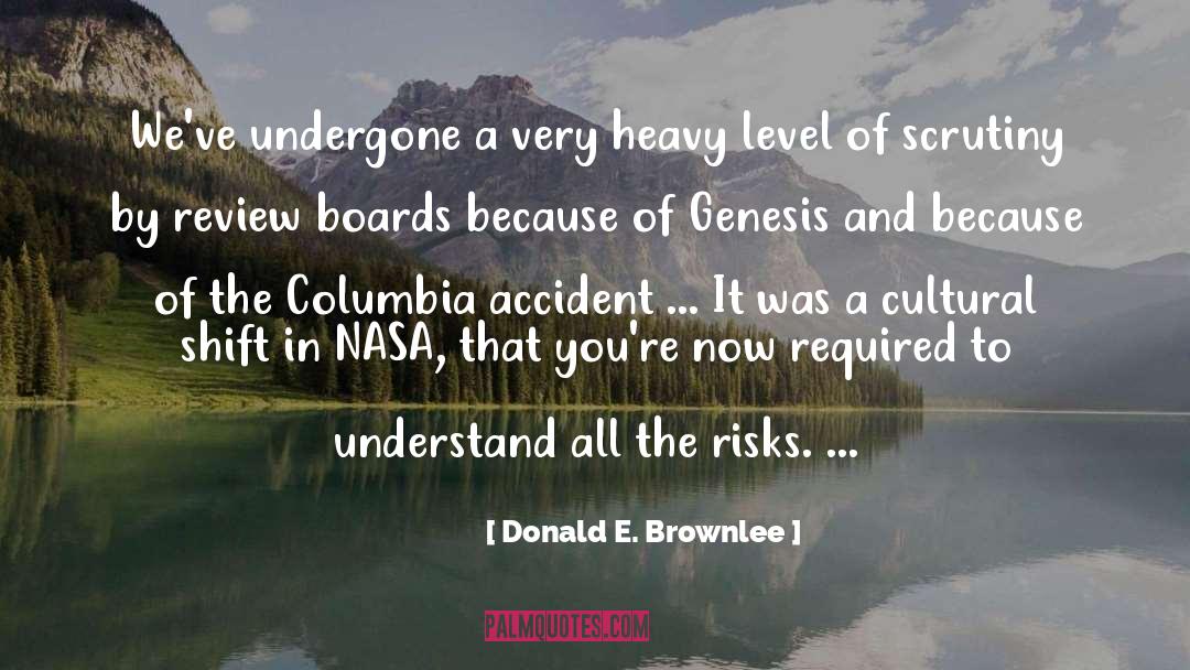 Genesis quotes by Donald E. Brownlee