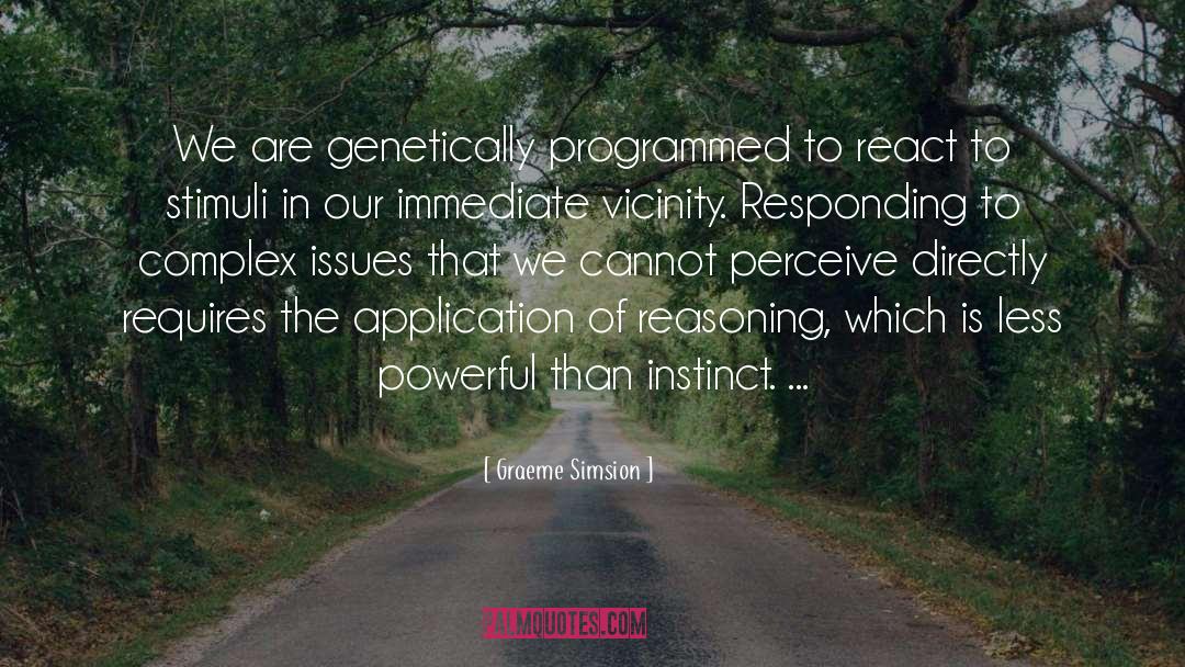 Genetically Damaged quotes by Graeme Simsion
