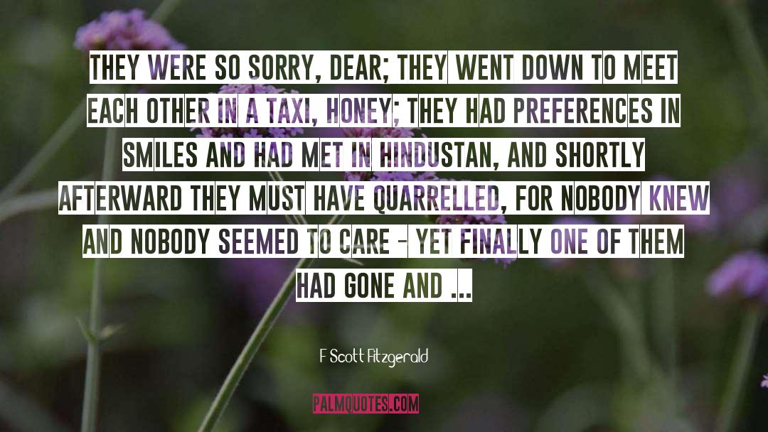 Geniunely Care quotes by F Scott Fitzgerald