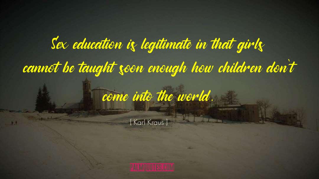 Genius Children quotes by Karl Kraus