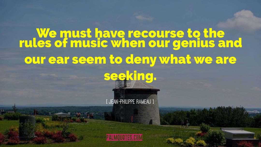 Genius Distinction quotes by Jean-Philippe Rameau