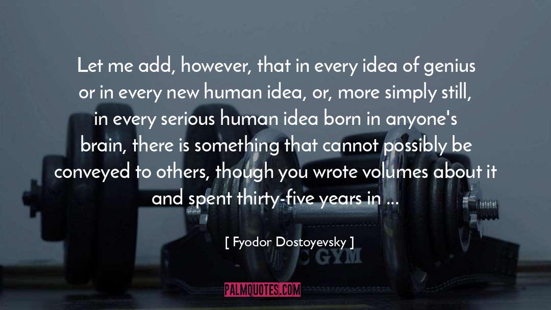 Genius Distinction quotes by Fyodor Dostoyevsky
