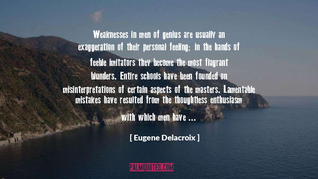 Genius Distinction quotes by Eugene Delacroix