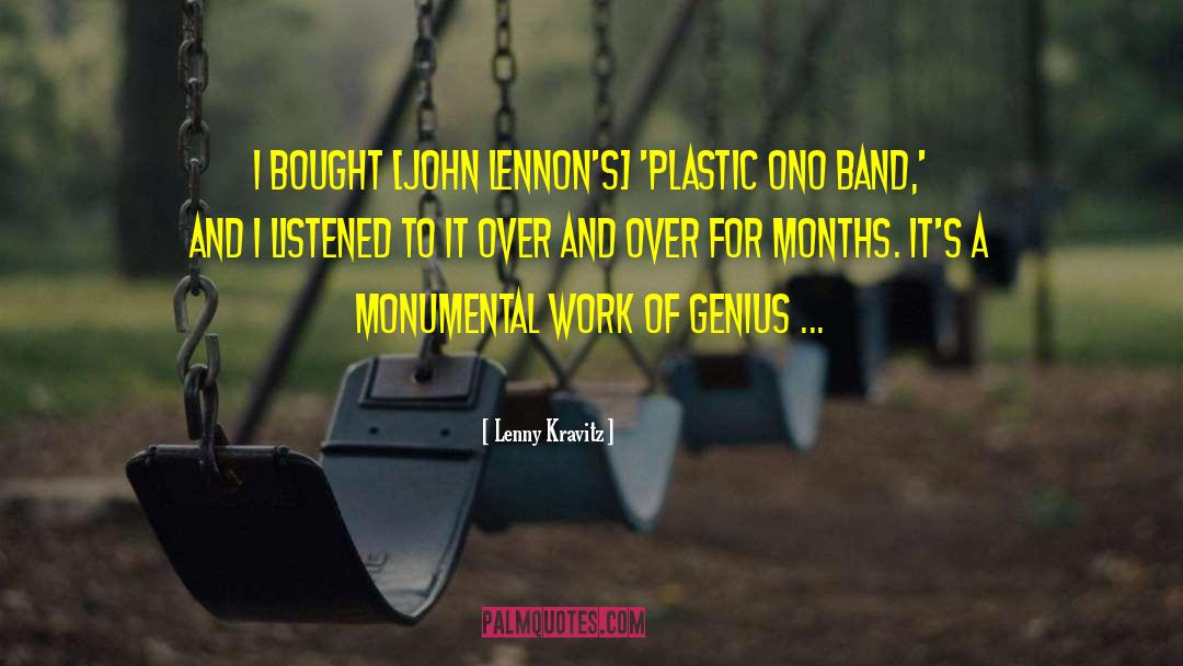 Genius Thinkers quotes by Lenny Kravitz
