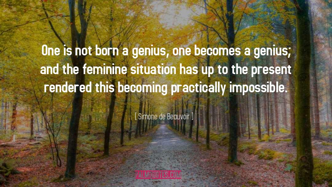 Genius Thinkers quotes by Simone De Beauvoir