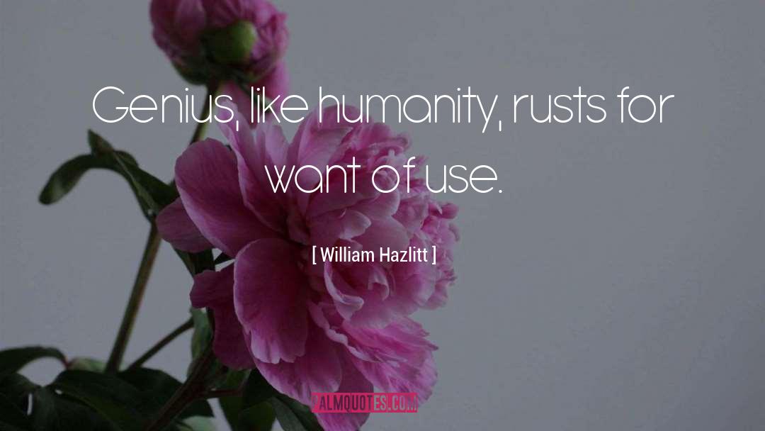 Genius Writers quotes by William Hazlitt
