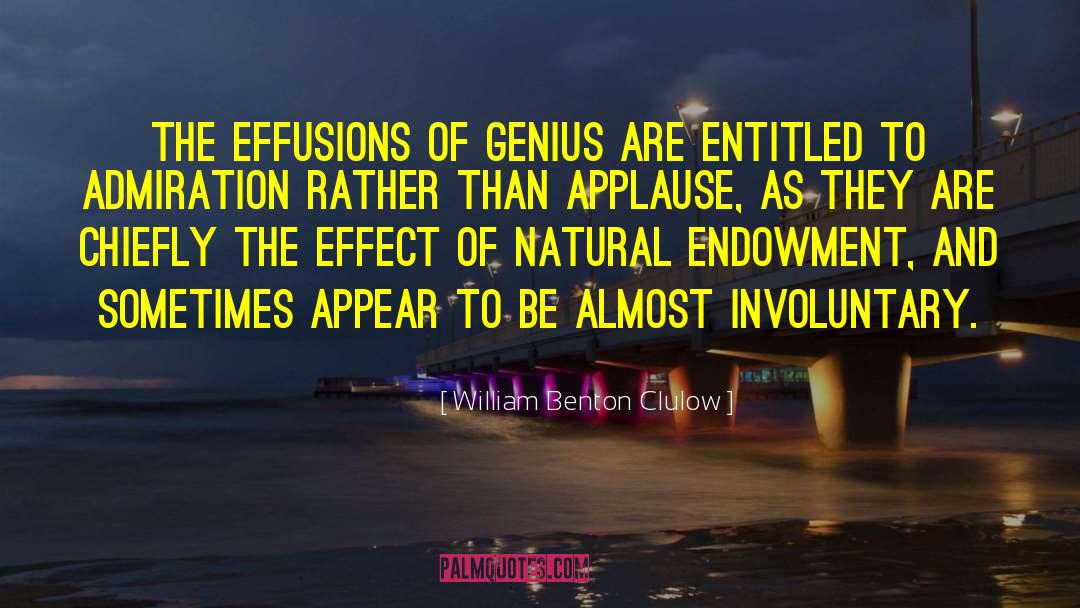 Genius Writers quotes by William Benton Clulow