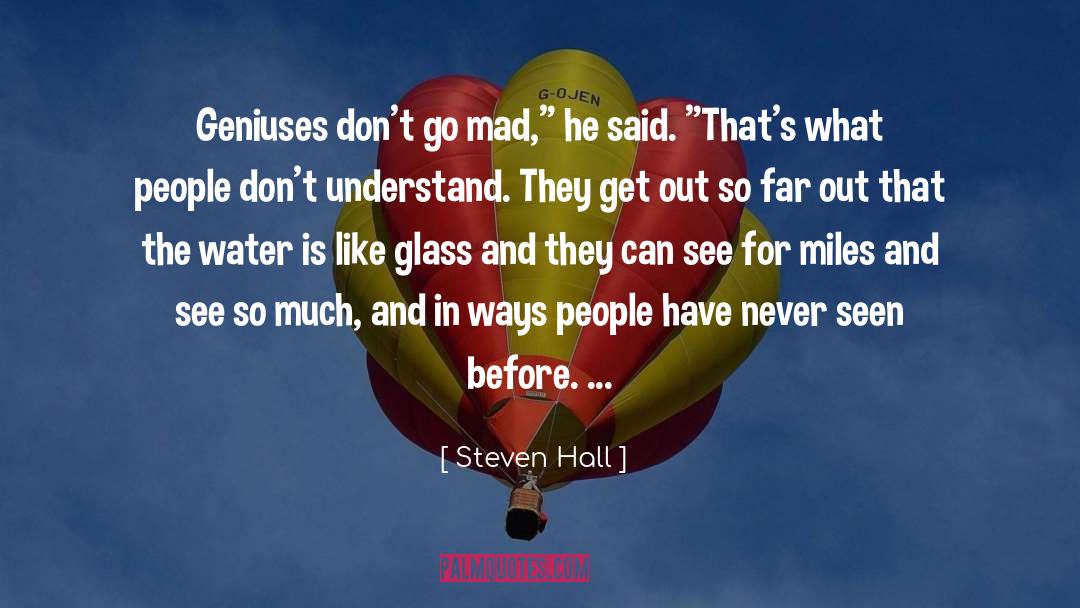 Geniuses quotes by Steven Hall