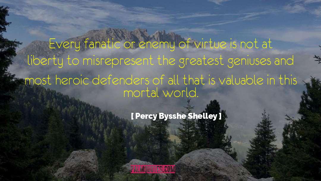 Geniuses quotes by Percy Bysshe Shelley