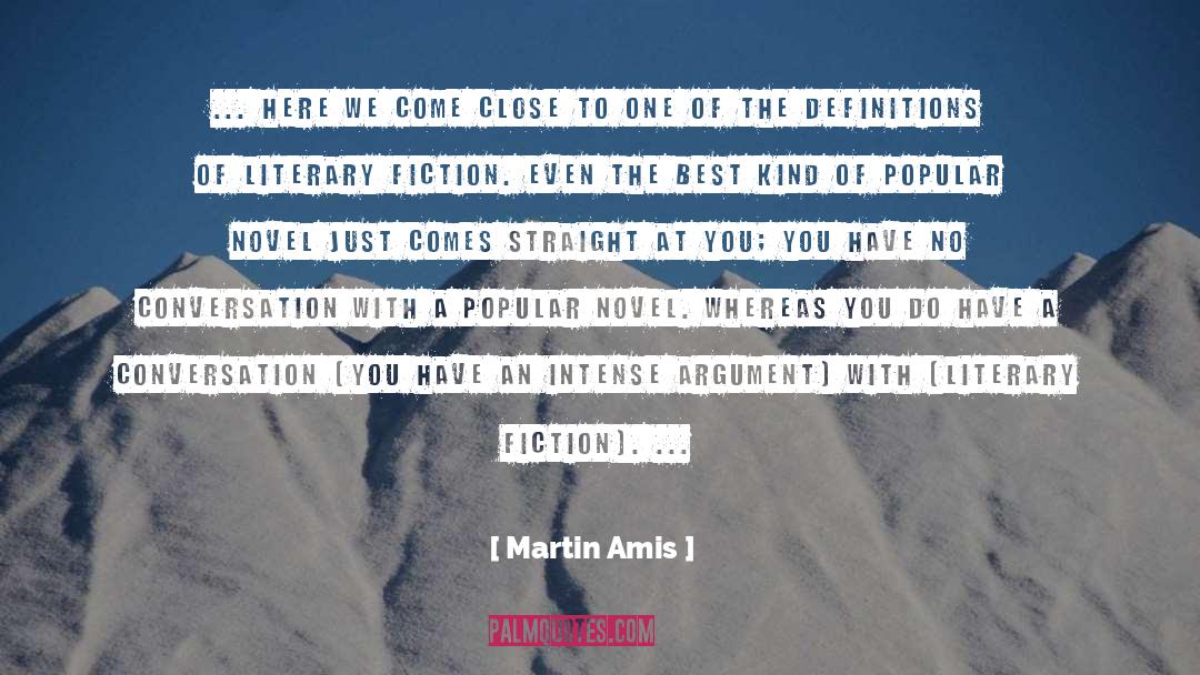 Genre Fiction quotes by Martin Amis