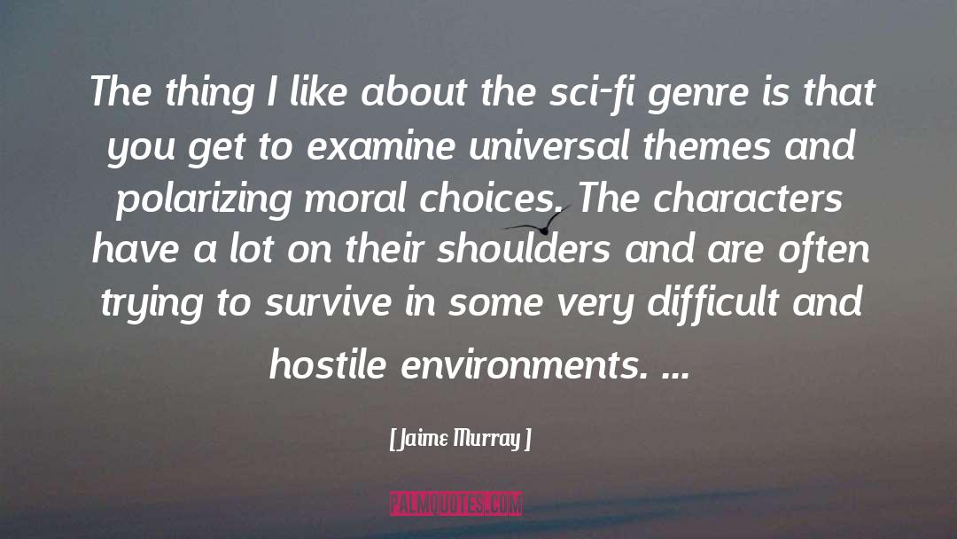 Genre quotes by Jaime Murray