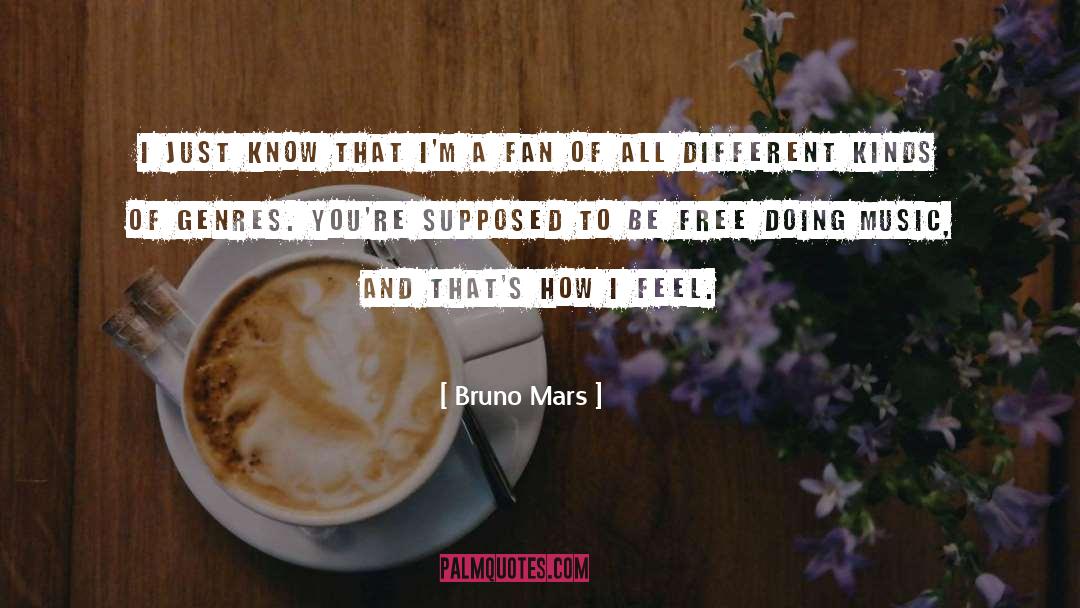 Genres quotes by Bruno Mars