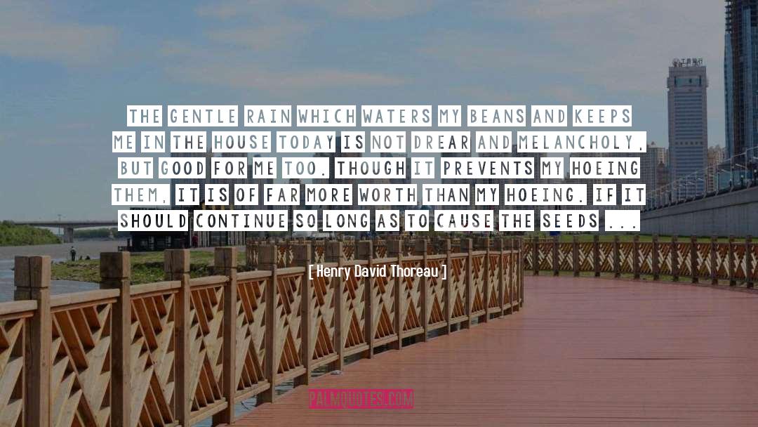 Gentle Rain quotes by Henry David Thoreau