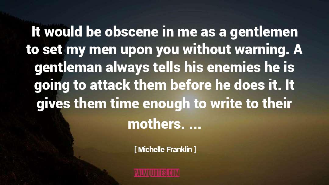 Gentleman quotes by Michelle Franklin
