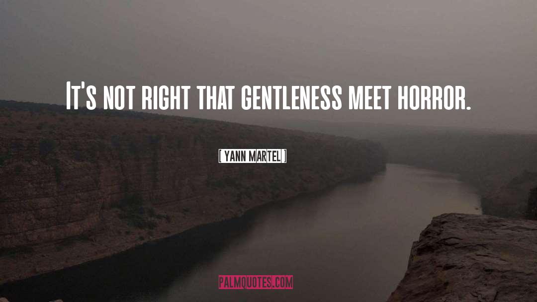 Gentleness quotes by Yann Martel