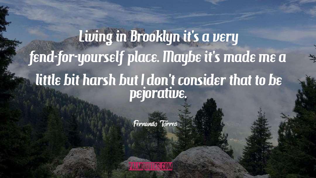 Gentrified Brooklyn quotes by Fernando Torres