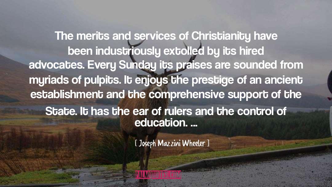 Genuine Christianity quotes by Joseph Mazzini Wheeler