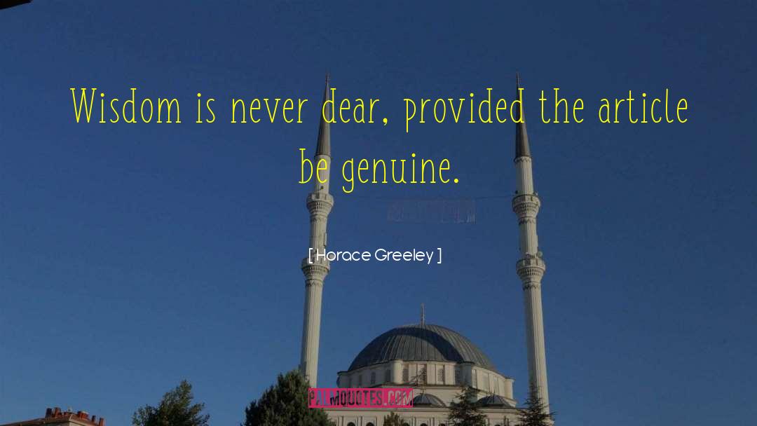 Genuine Effort quotes by Horace Greeley