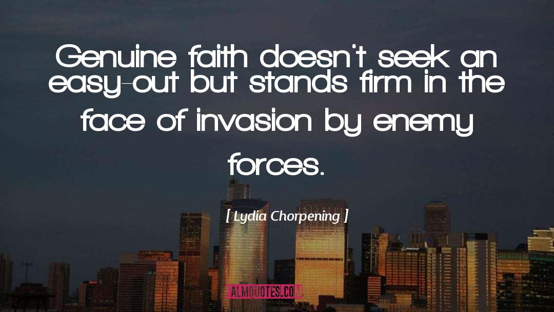 Genuine Faith quotes by Lydia Chorpening
