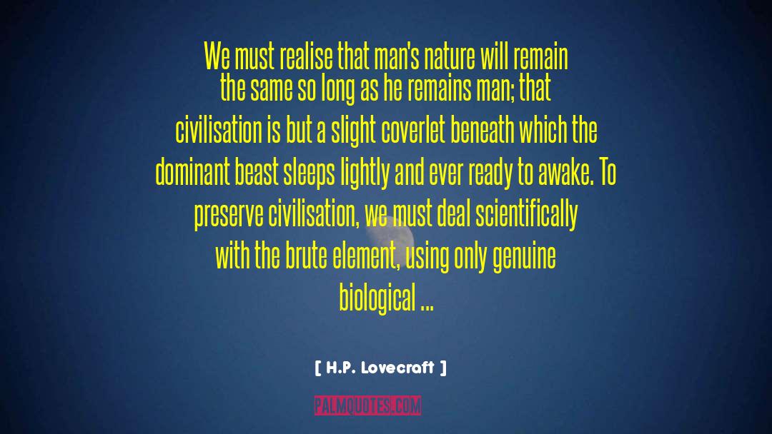 Genuine Goodness quotes by H.P. Lovecraft