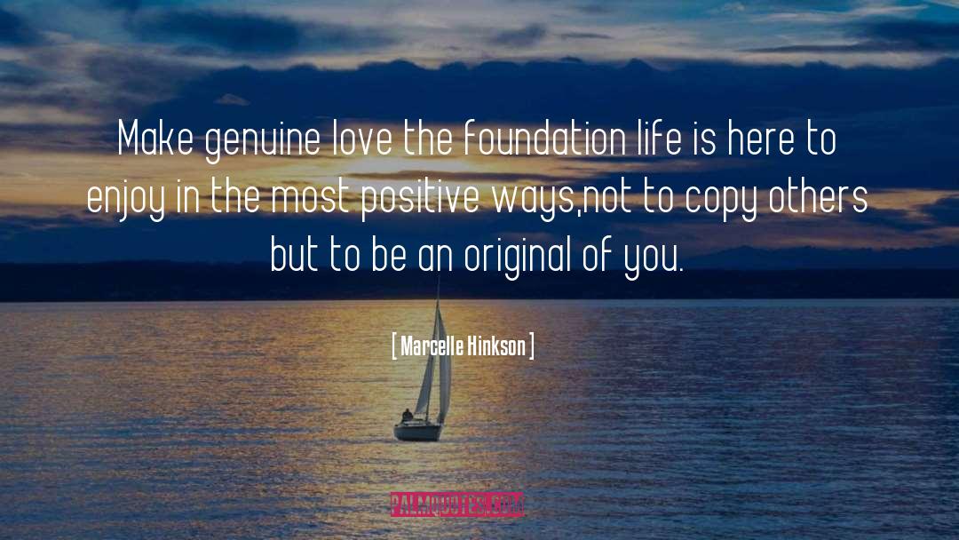 Genuine Love quotes by Marcelle Hinkson
