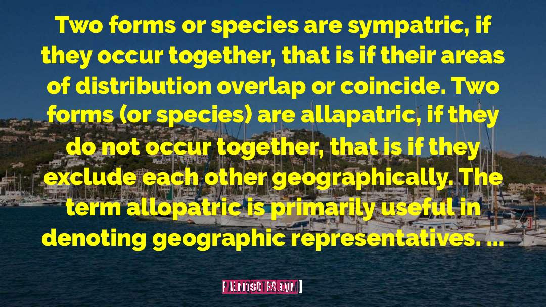 Genus Species quotes by Ernst Mayr