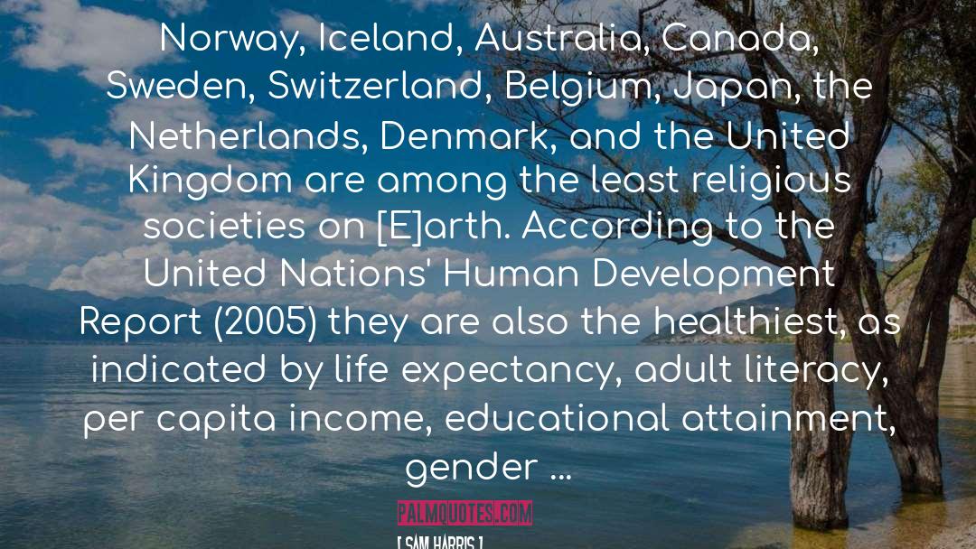 Geographique Norway quotes by Sam Harris