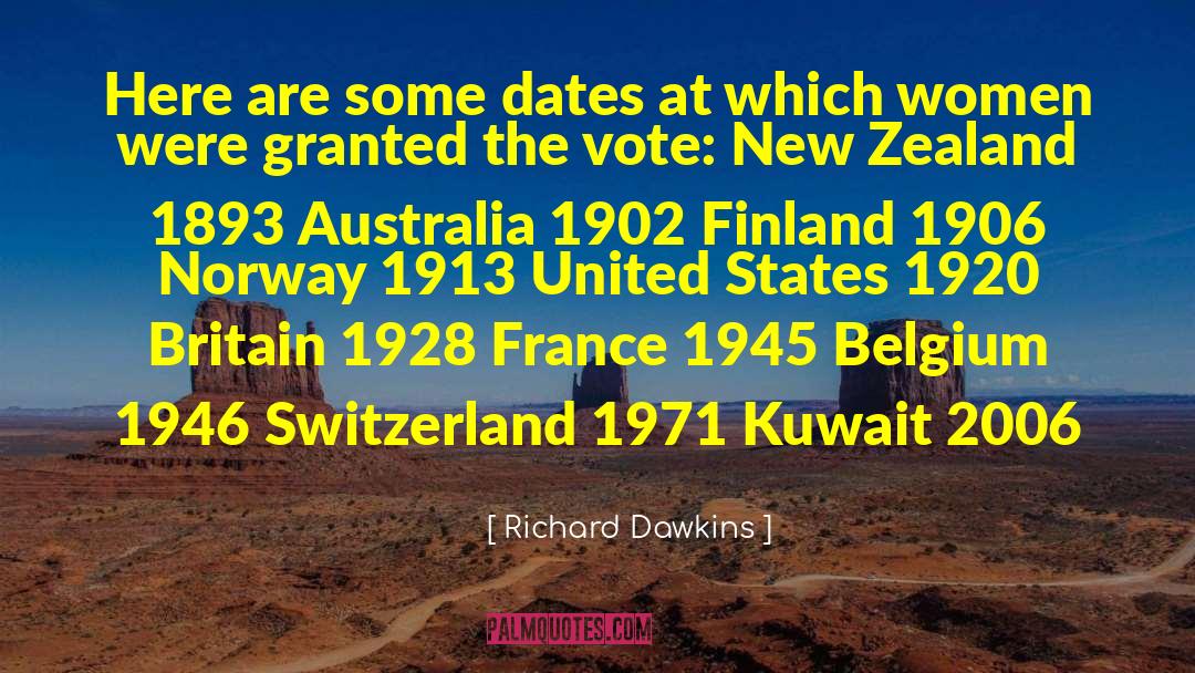 Geographique Norway quotes by Richard Dawkins