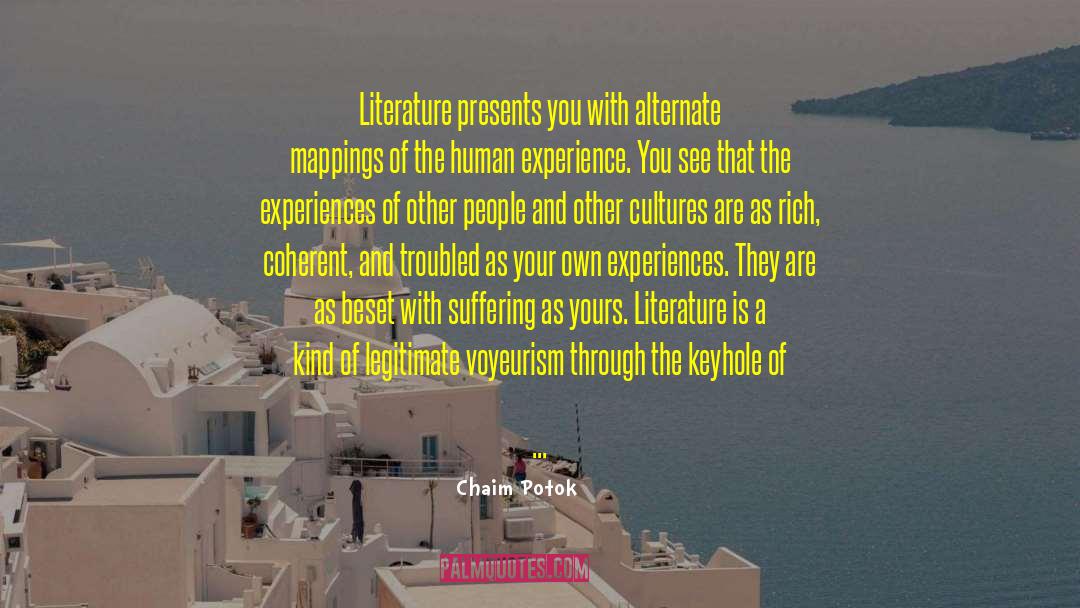 Geography And Culture quotes by Chaim Potok