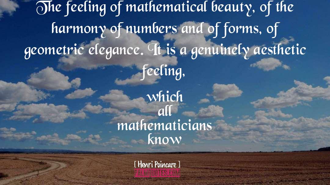 Geometric quotes by Henri Poincare