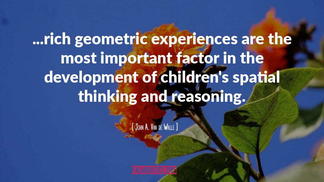 Geometric quotes by John A. Van De Walle