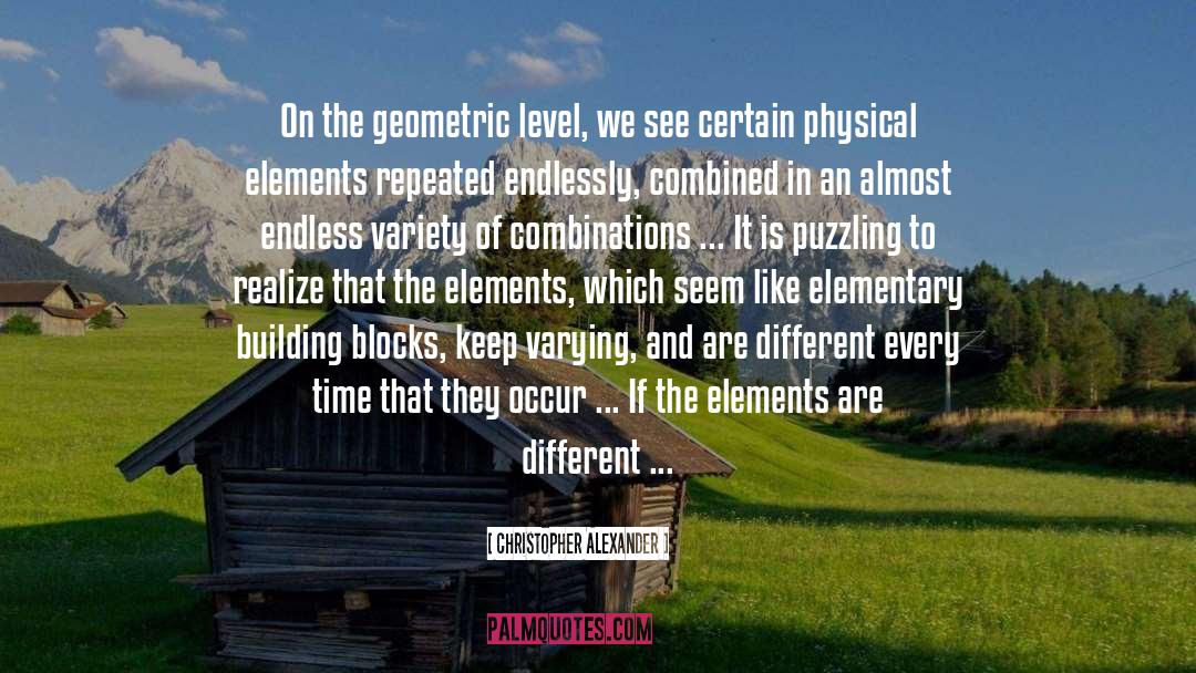 Geometric quotes by Christopher Alexander