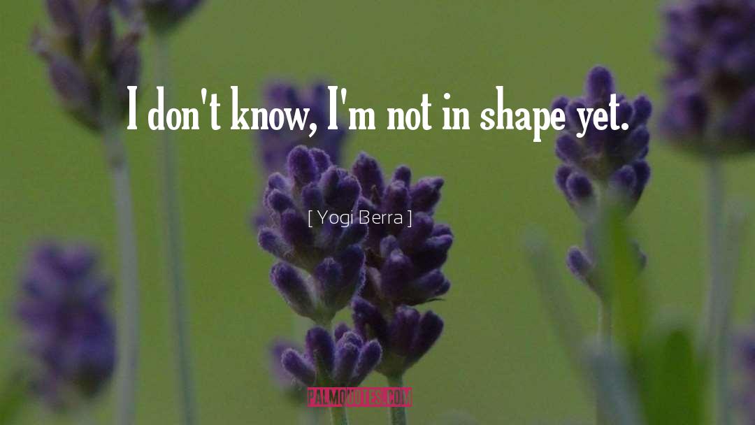 Geometric Shapes quotes by Yogi Berra