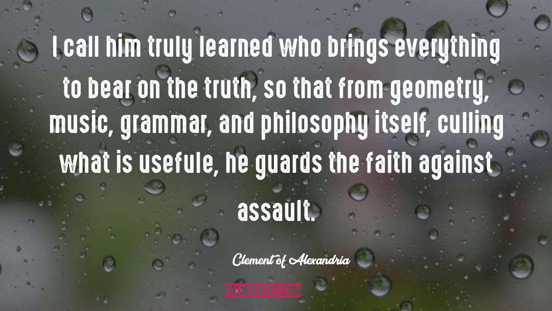 Geometry quotes by Clement Of Alexandria