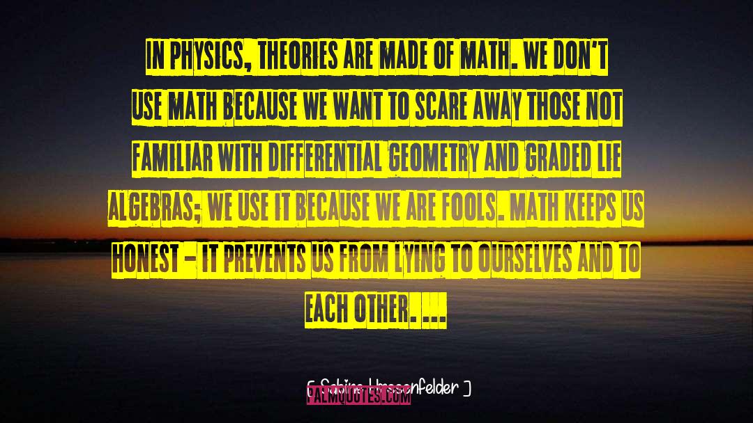 Geometry quotes by Sabine Hossenfelder